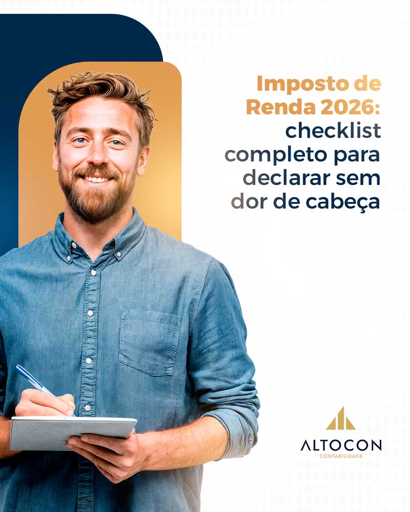 Altocon Imposto De Renda 2026 Checklist Completo Para Declarar Sem Dor De Cabeca - Contabilidade em Monte Alto - SP | Altocon Contabilidade