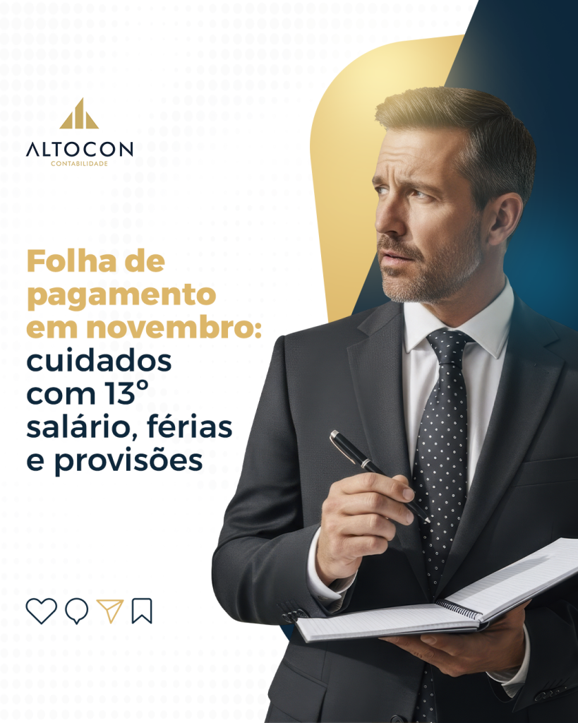 Altocon Folha De Pagamento Em Novembro Cuidados Com 13 Salario Ferias E Provisoes - Contabilidade em Monte Alto - SP | Altocon Contabilidade